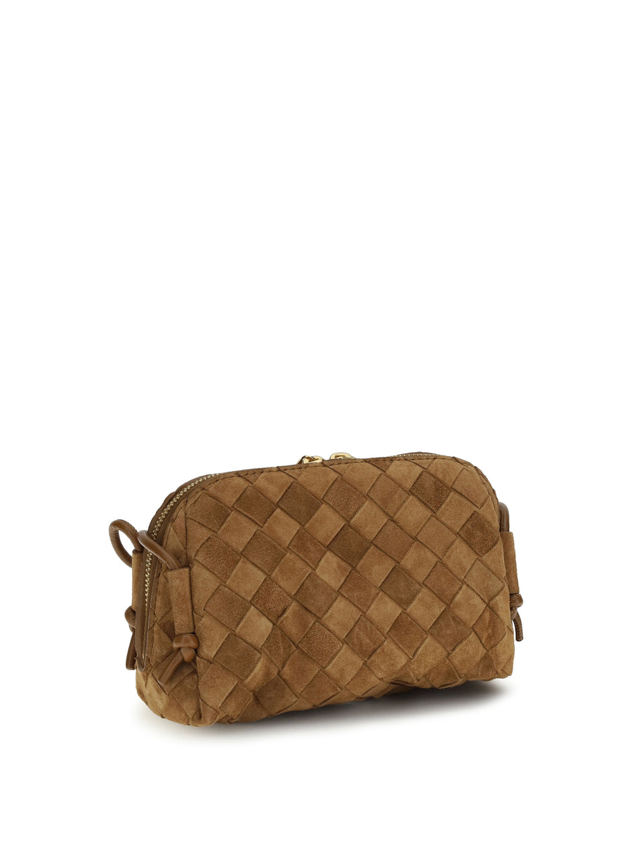 Shoulder Bag Mini Loop Amber Gold Calf Leather Make Up
