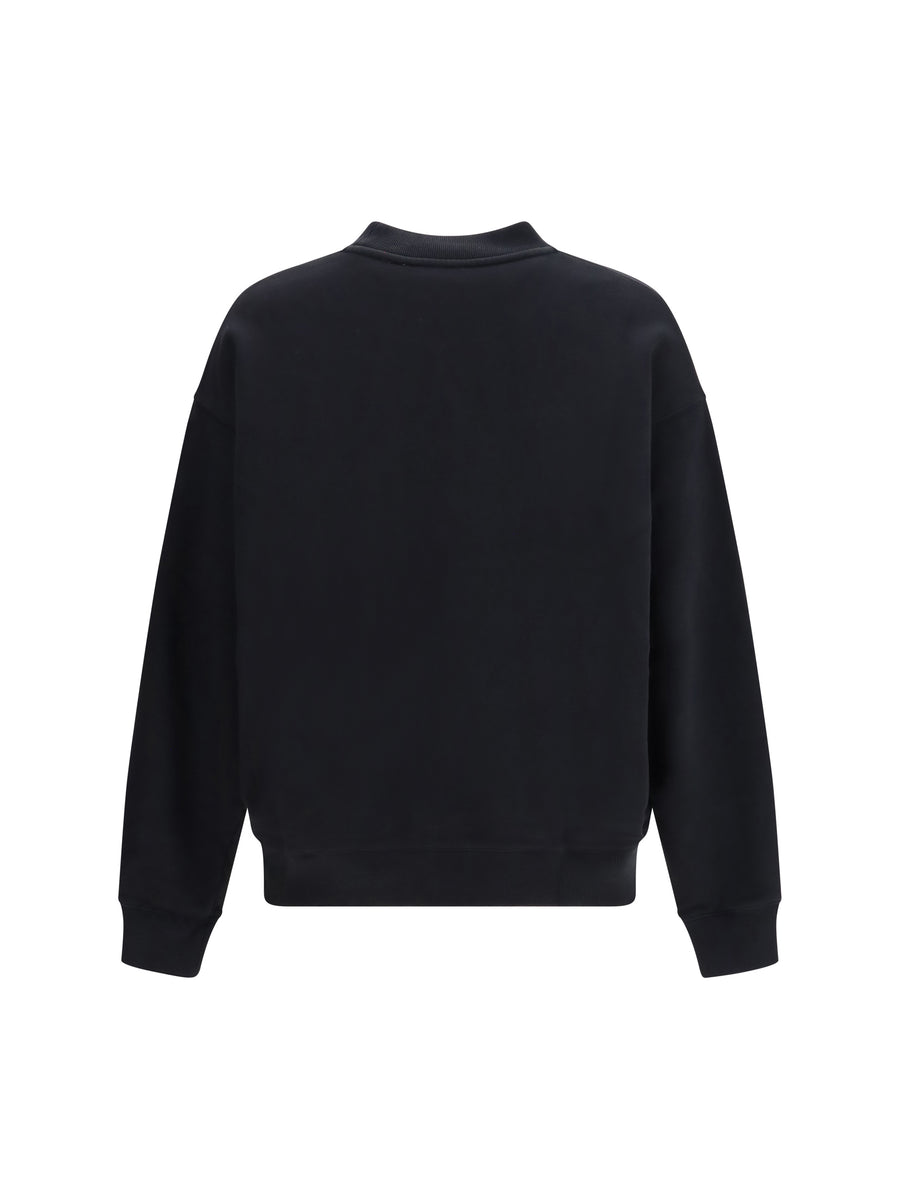 Sweatshirt Skate Logo Black Cotton Knitwear