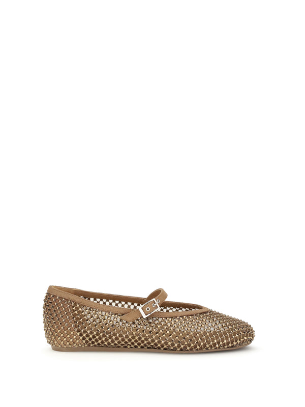 Le Silla 100% Nylon ballet flat in bronze