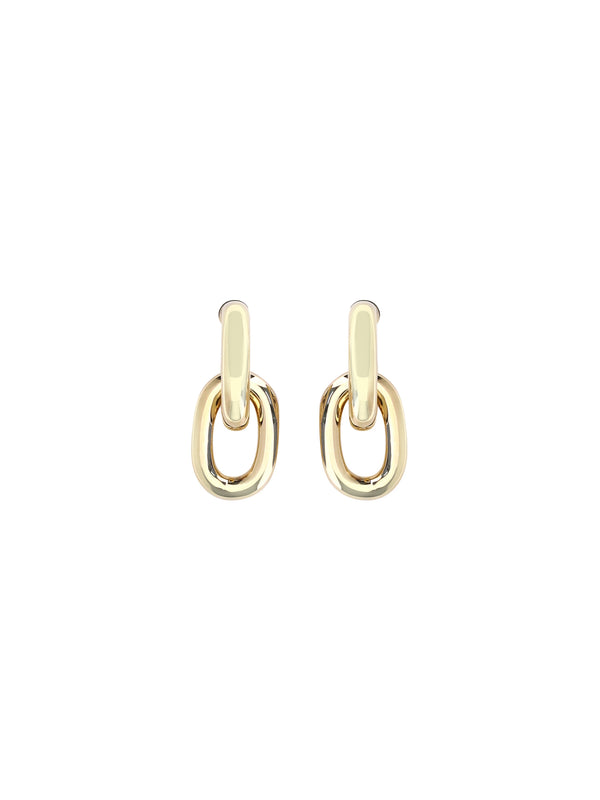 Rabanne 50% Resin; 50% Aluminum earrings in gold