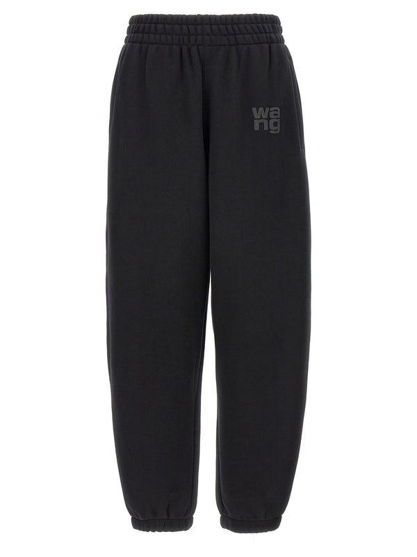 بنطال رياضي إِسينشال تيري من T By Alexander Wang قطن مزيج — أسود