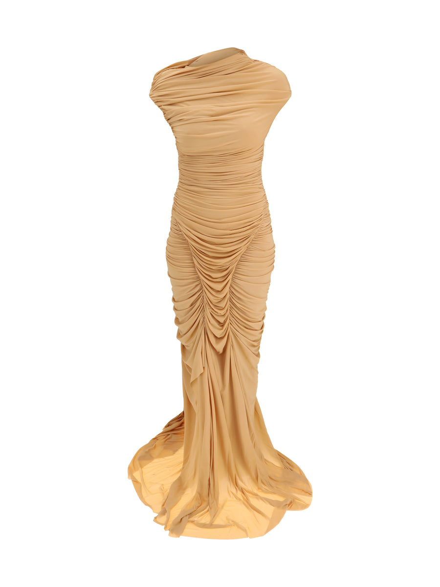 Francesco Murano 100% Polyester dress in beige