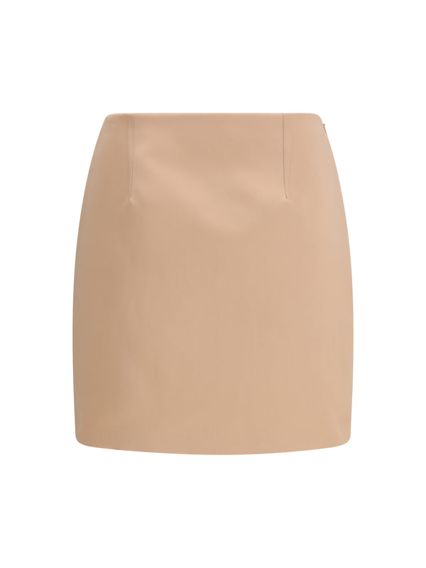Chloé Outer: 100% polyester; Inner: 76% acetate skirt in pink