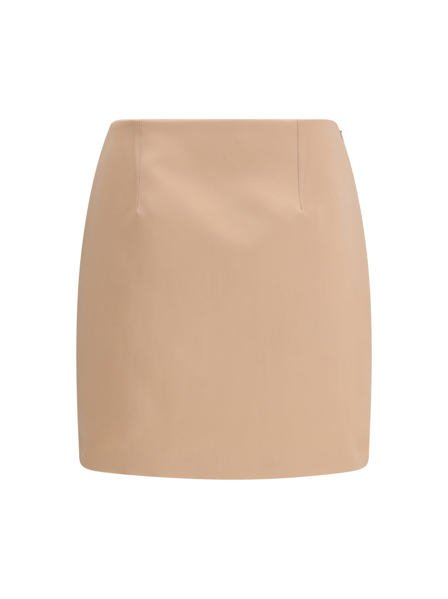 Satin Skirt Rose Dust Polyester