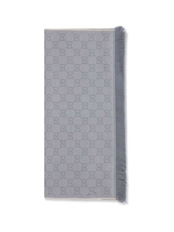 Gucci 100% Wool scarf in gray