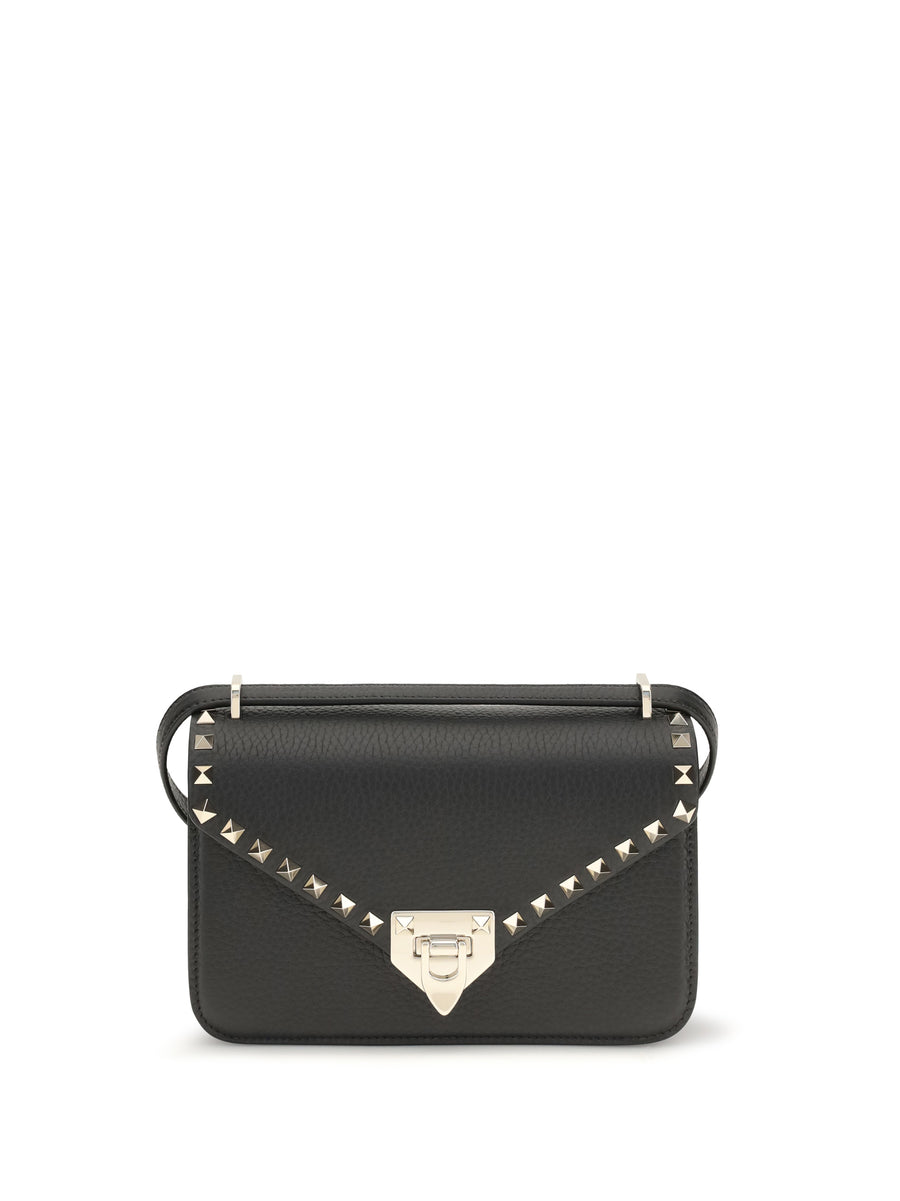 Valentino Garavani 100% calf leather (Bos taurus) shoulder bag in black