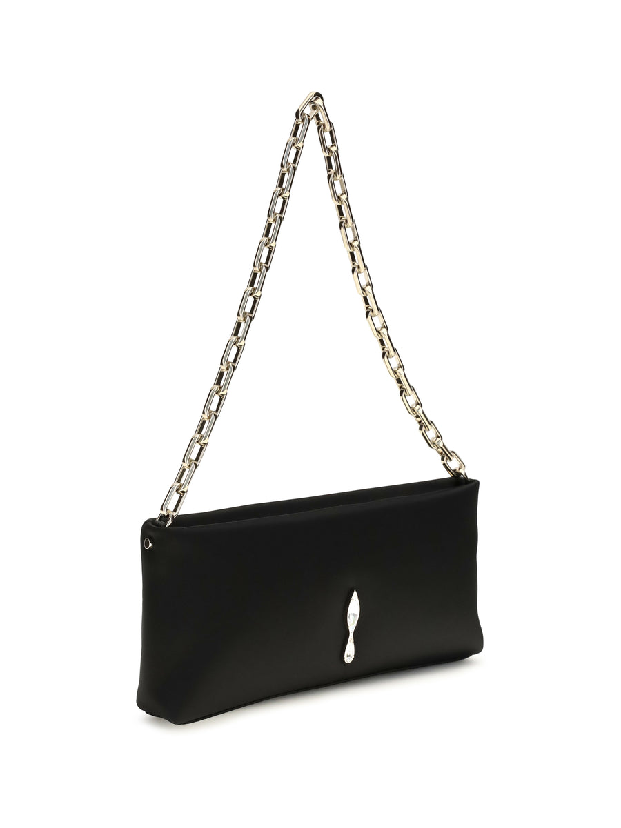 Shoulder Bag Maykimay Black Leather Calf Clutch