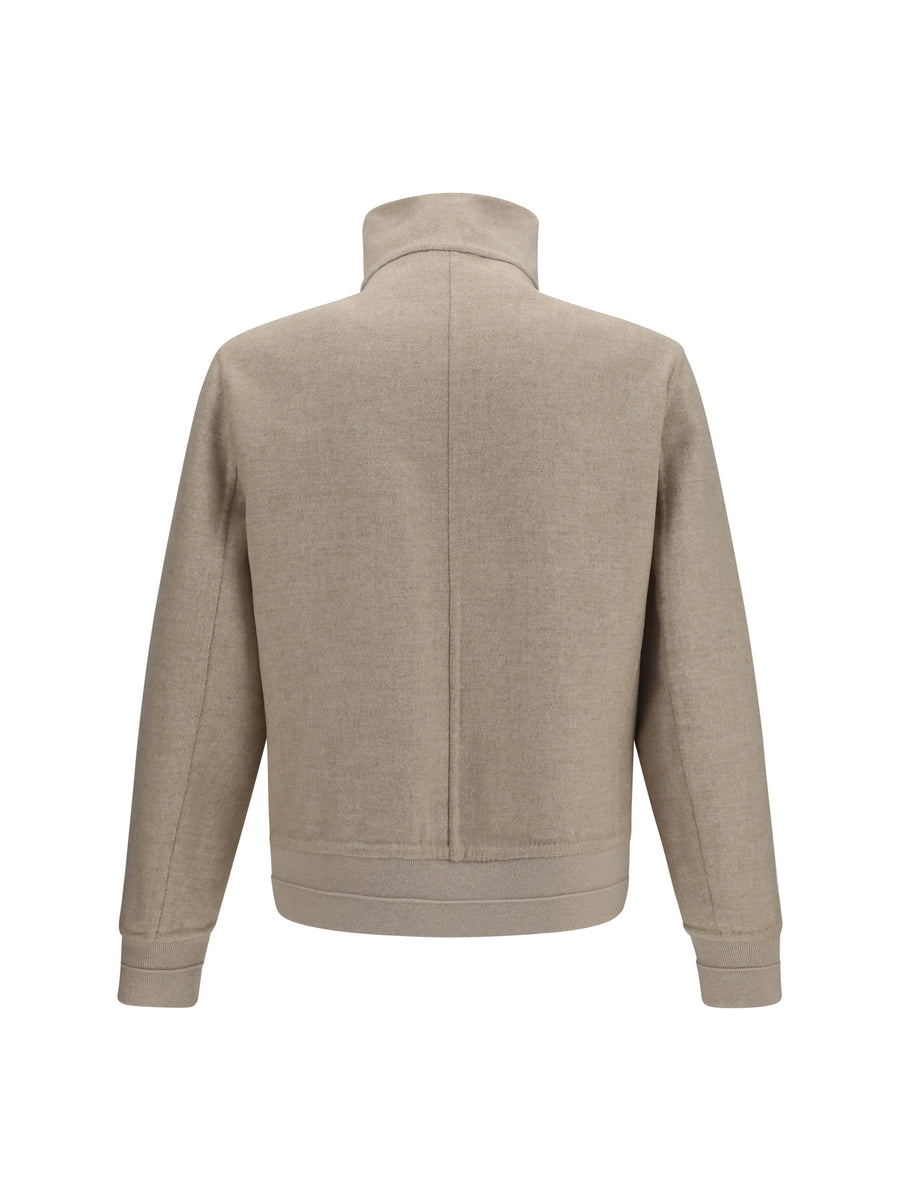 Jacket Double-Face Cashmere Sand-Camel Sand/camel (capra Hircus)