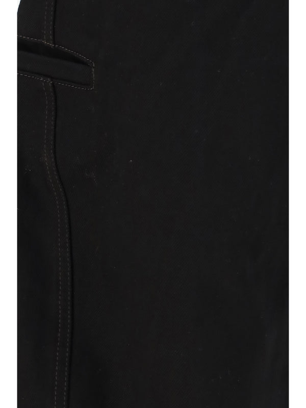 Trousers Twisted Workwear Black Denim Cotton
