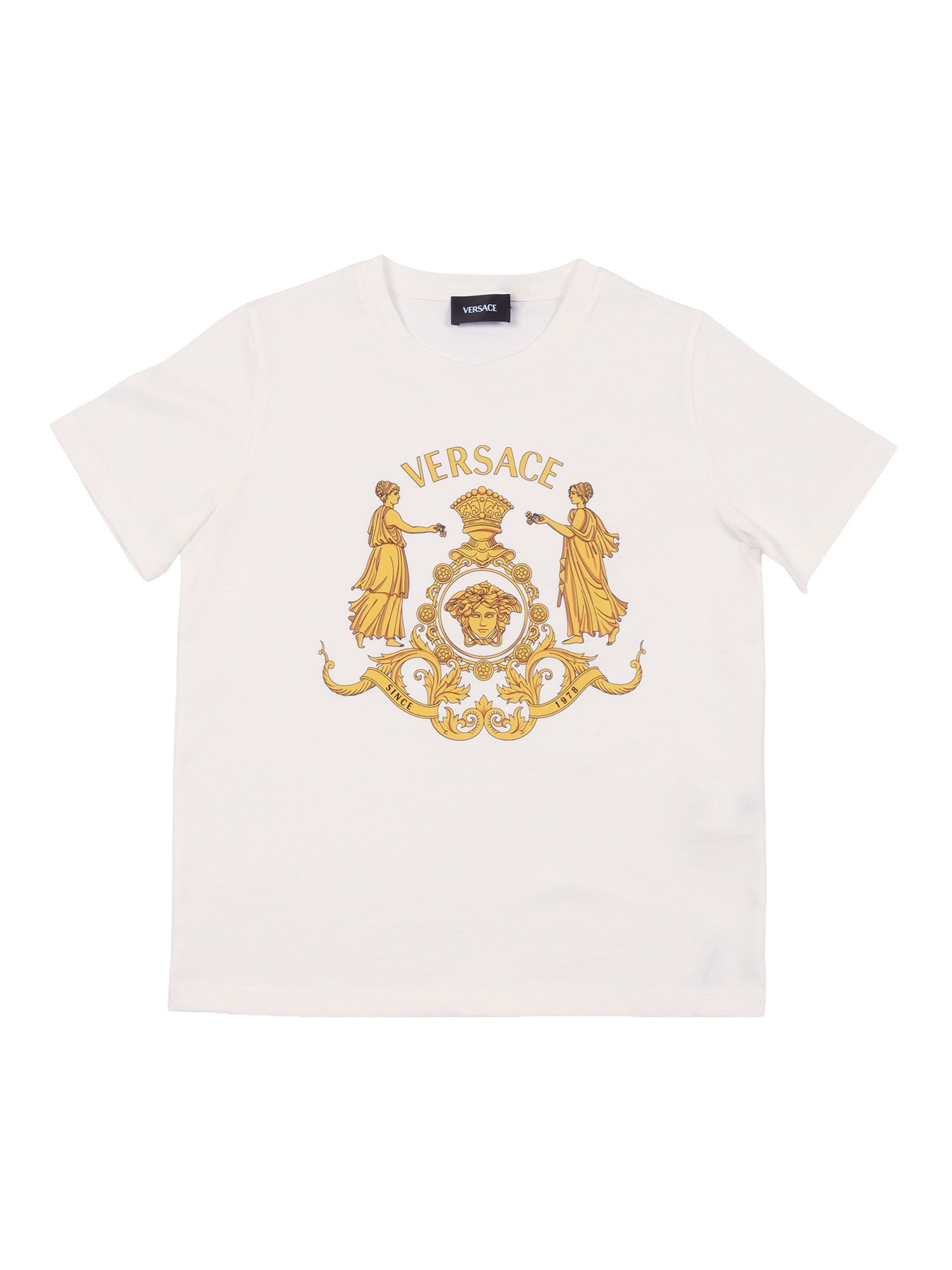 Versace - T-Shirt White Cotton Short Sleeves
