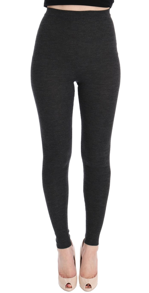 Dolce & Gabbana 100% Wool leggings in gray