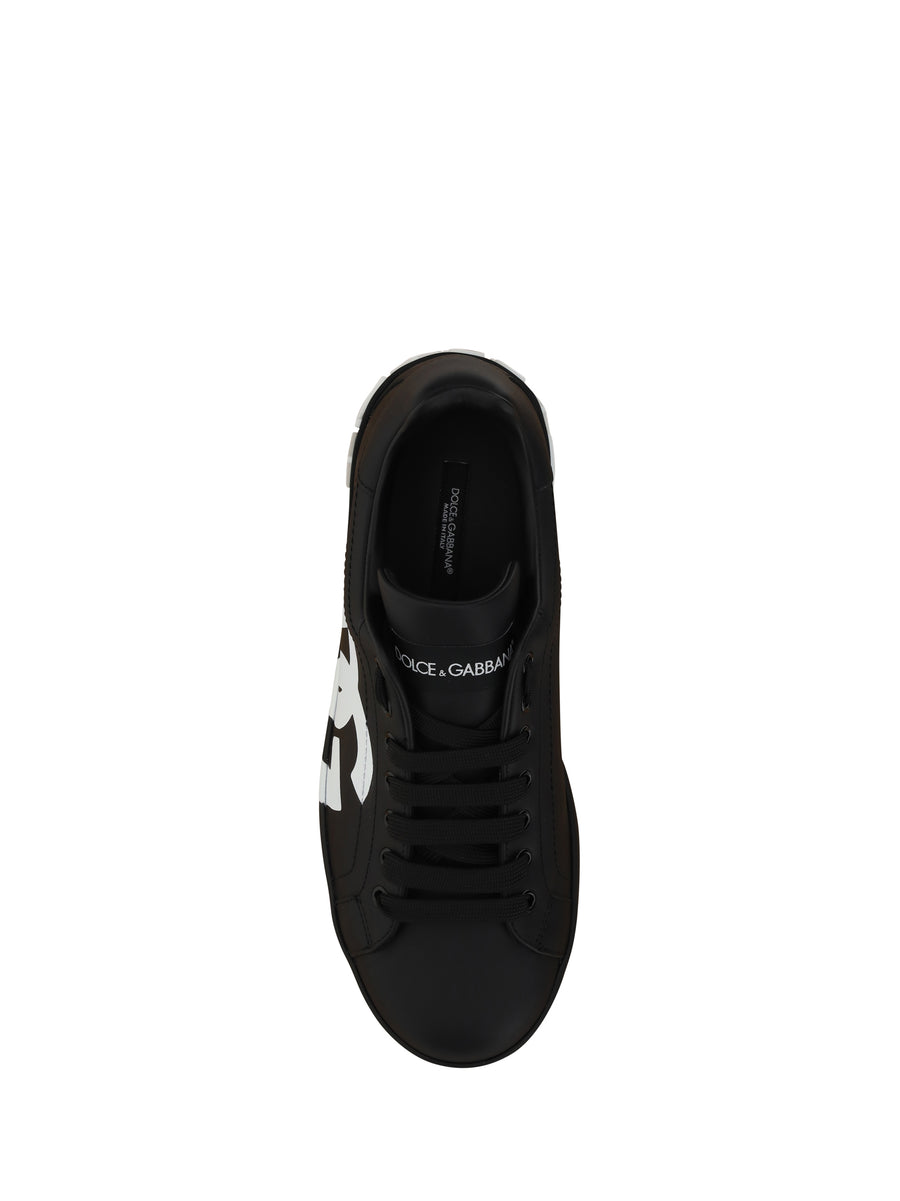 Calfskin Sneakers Black Black/black Trainers