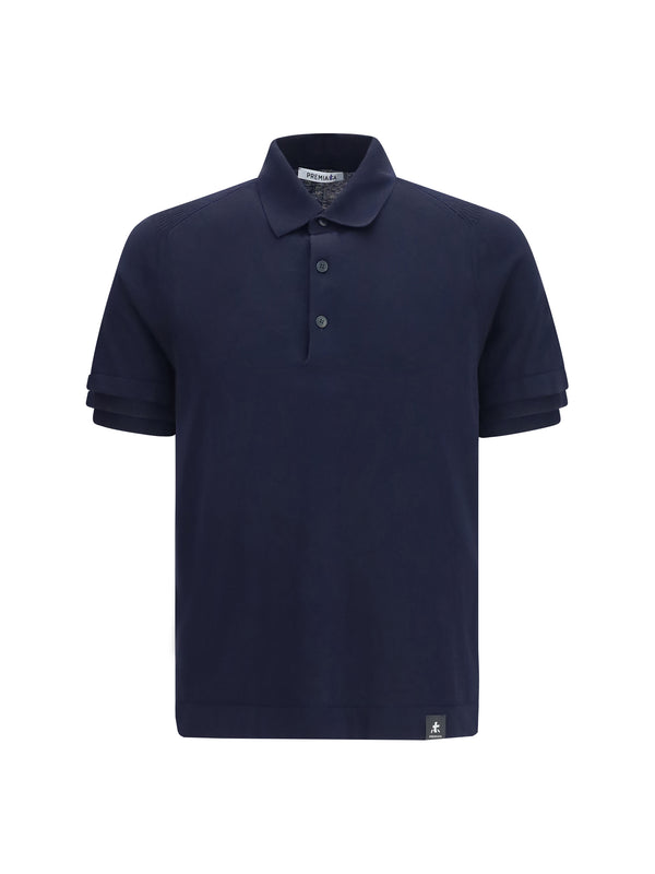 Premiata 100% Cotton polo shirt in navy