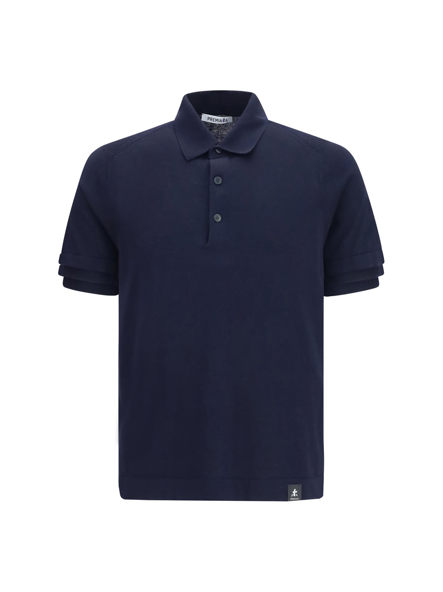 Premiata 100% Cotton polo shirt in navy
