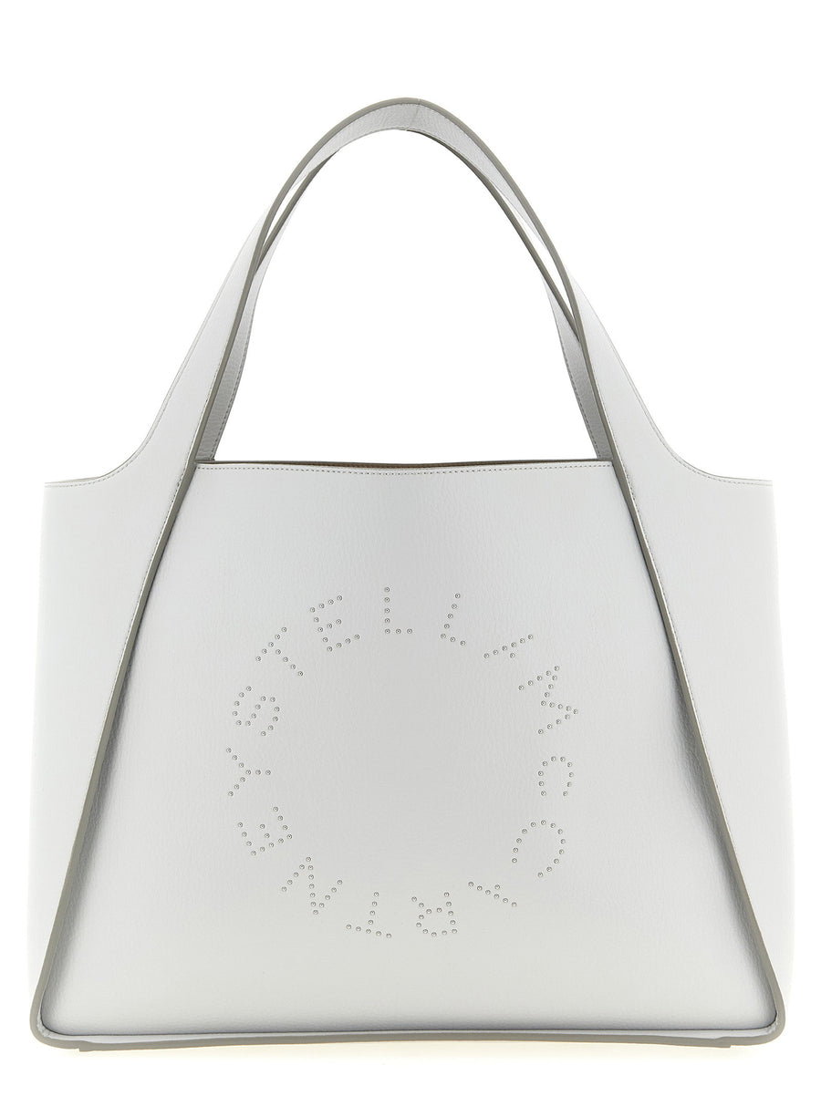 Stella Mccartney Logo-Studded Tote Bag — White