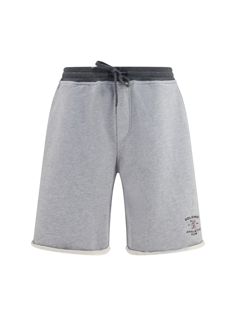 Shorts Cotton Drawstring Grey-Lead Grey/lead Bermuda