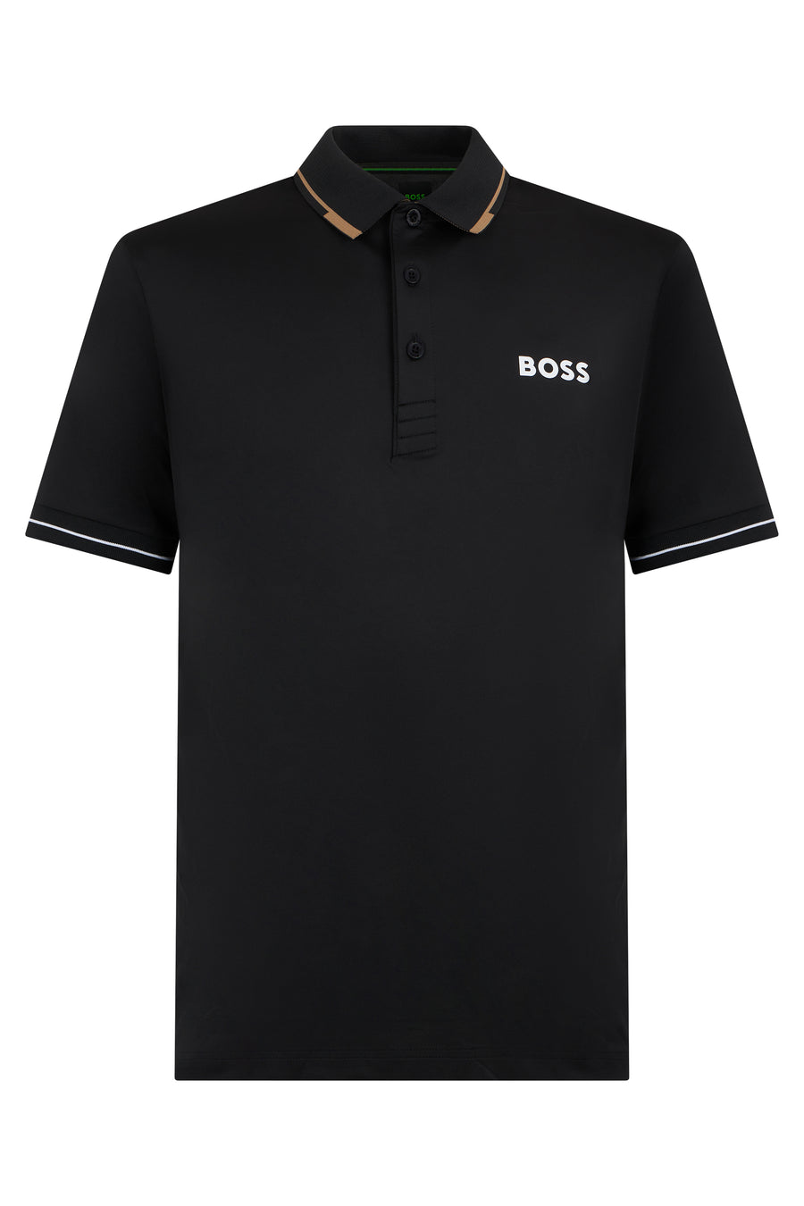 Polo Shirt Black Piqué Cotton
