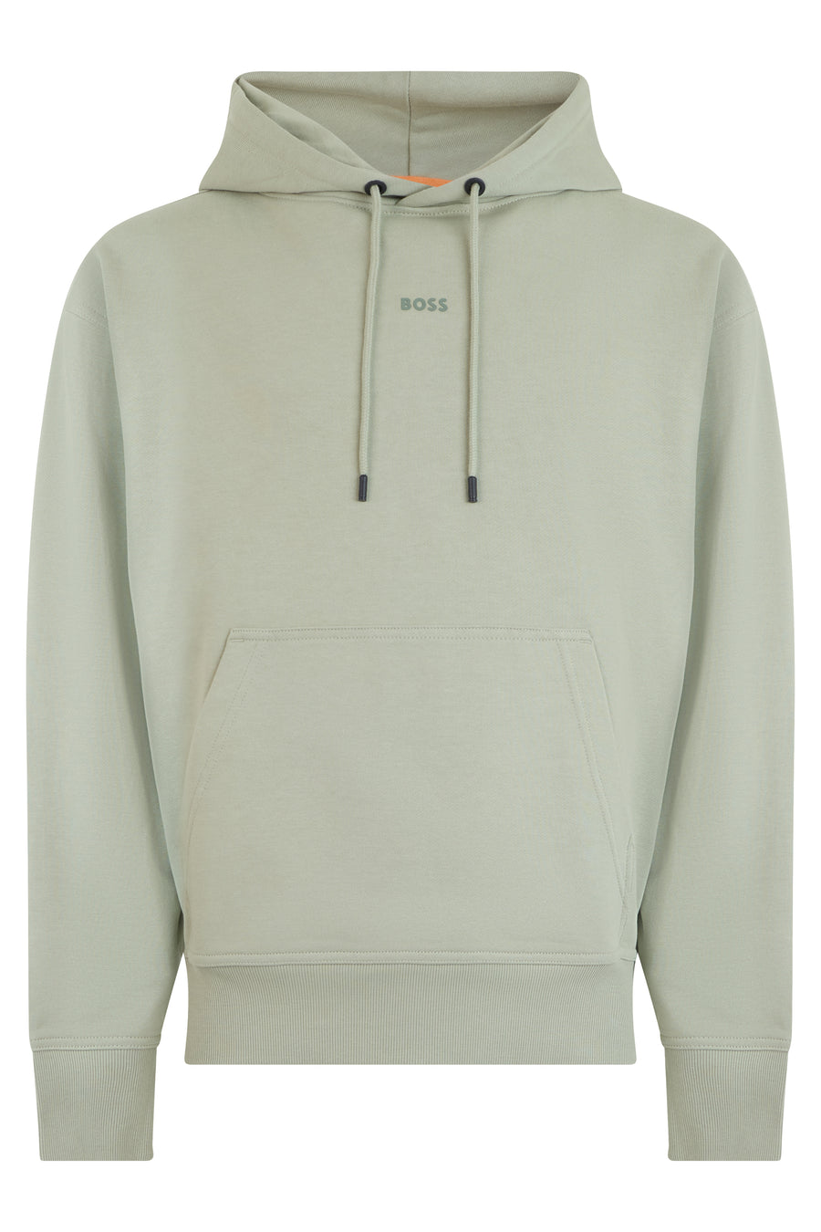 Cotton Hoodie Open Green Jumpers