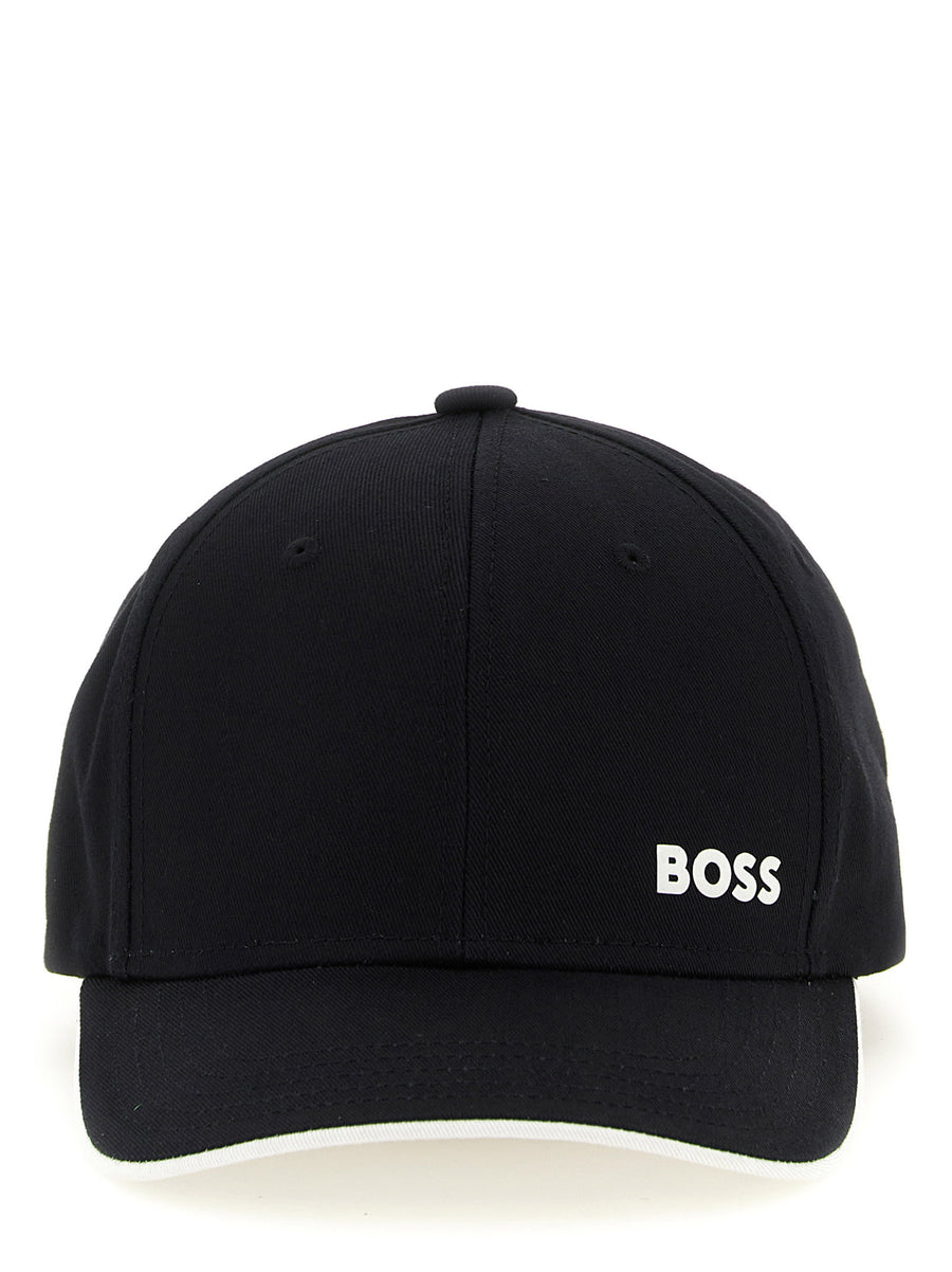 Hugo Boss Logo-Embroidered Baseball Cap — Black