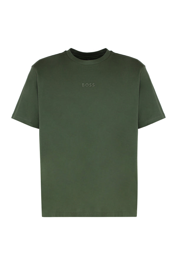 Crew Neck T-Shirt Cotton Green T-shirts