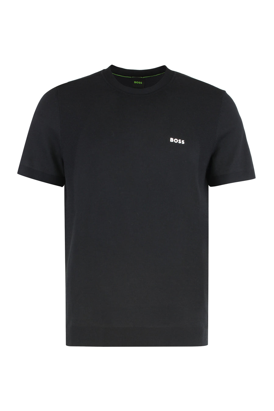Crew Neck T-Shirt Cotton Blend Black T-shirts