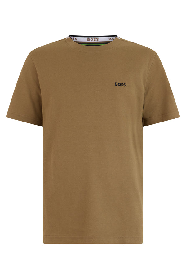 Short-Sleeve Cotton T-Shirt Medium Brown T-shirts