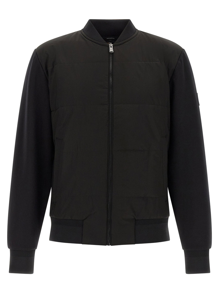 Hugo Boss Padded Hybrid Sweatshirt — Black
