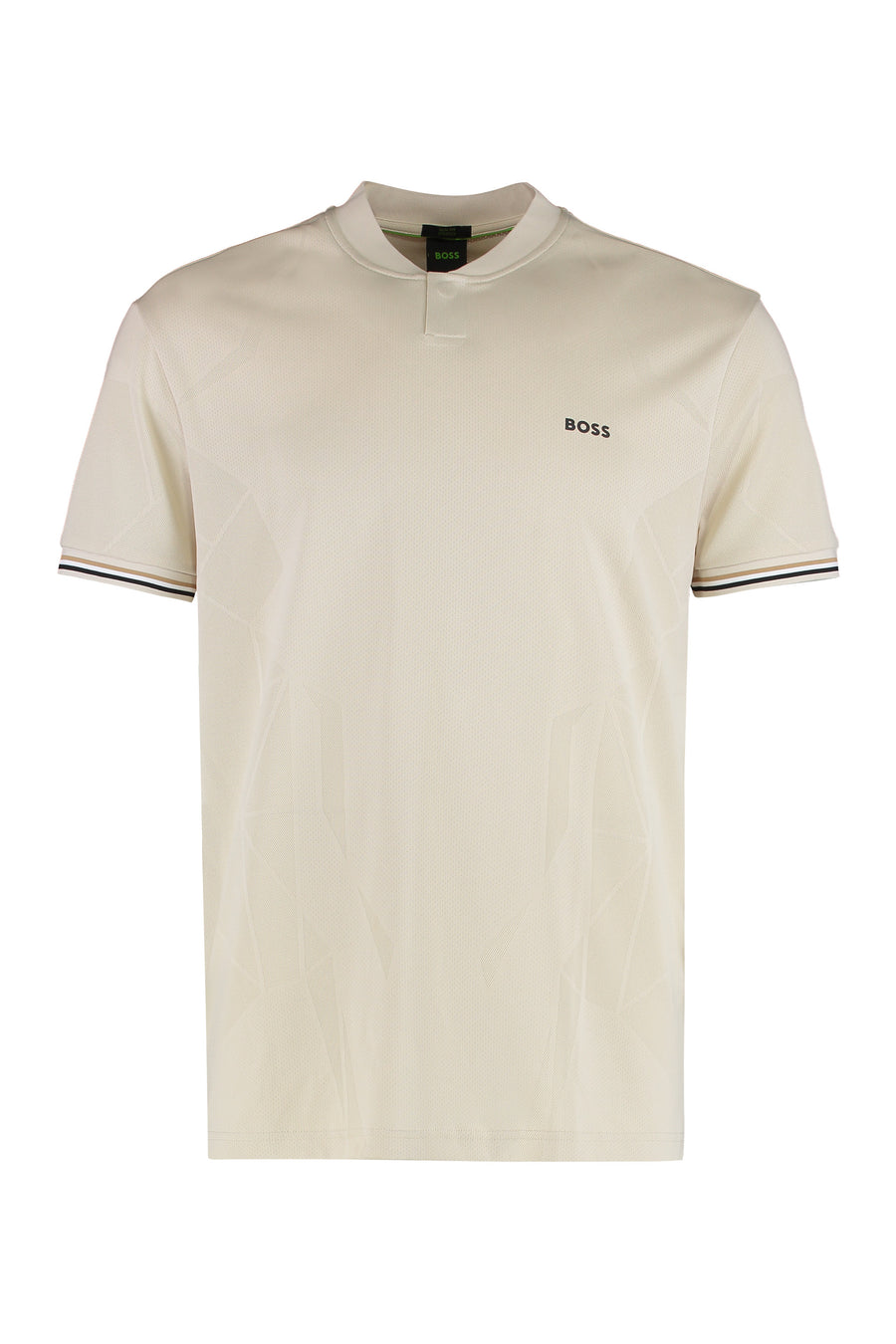 Technical Fabric T-Shirt Beige Polyester T-shirts