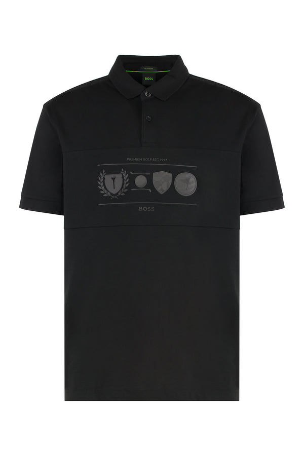 Relaxed-Fit Cotton Polo Shirt Black