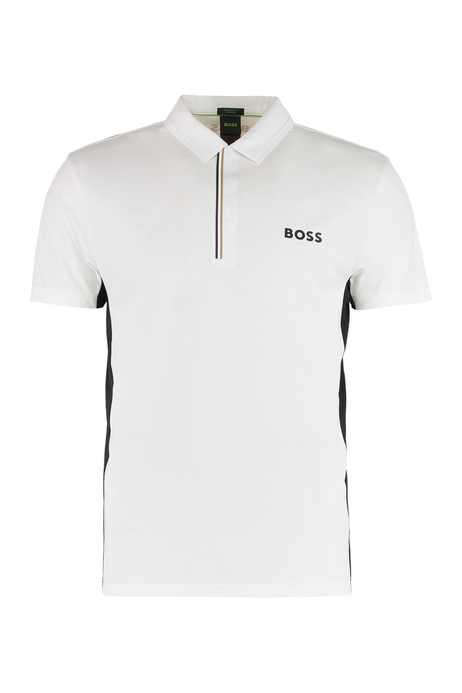 Technical Fabric Polo Shirt White Polyester