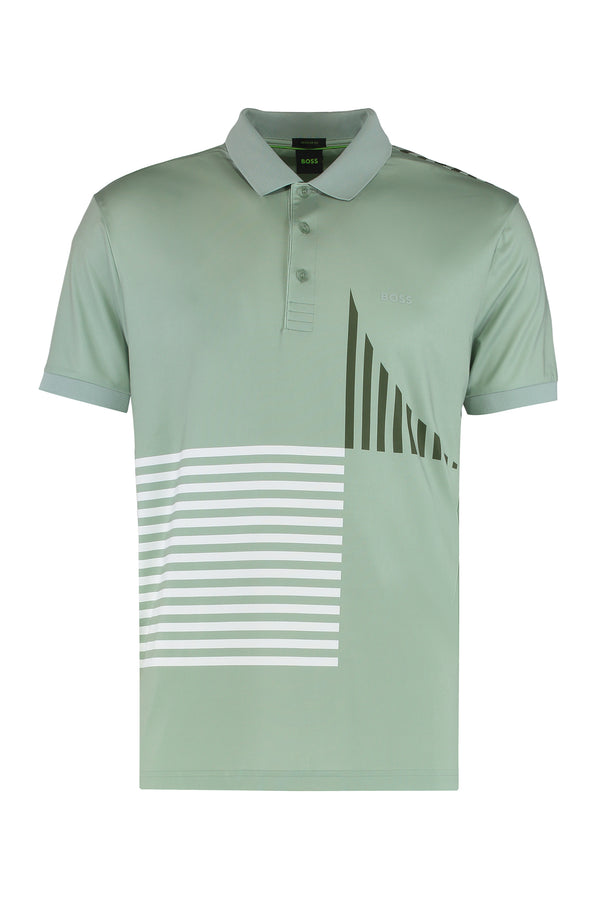 Technical Fabric Polo Light Green Polyester Shirts