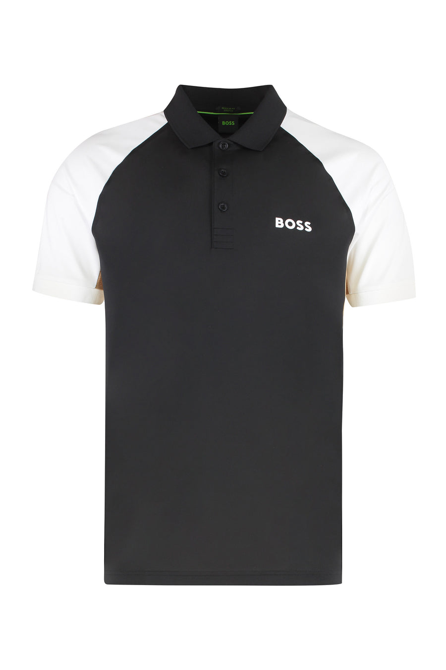 Technical Fabric Polo Shirt Black Elastane