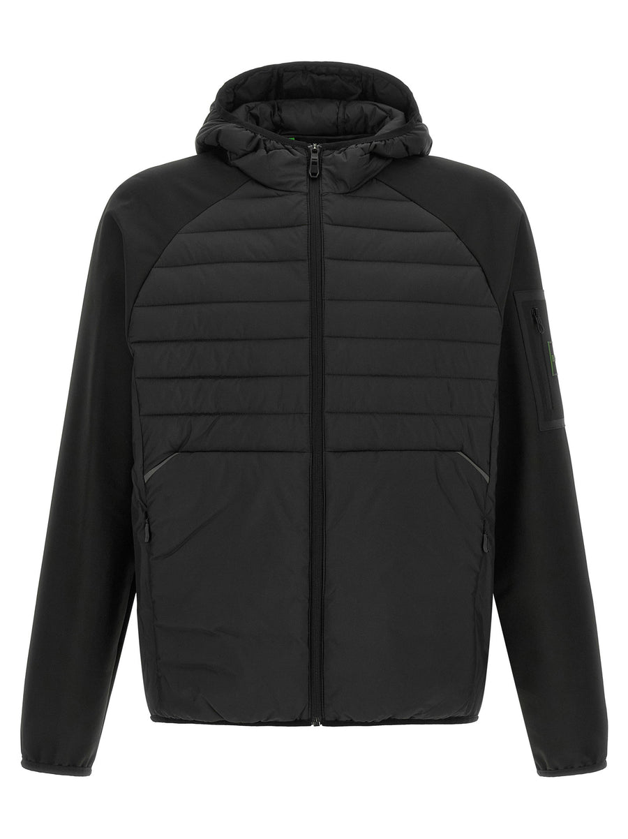 Hugo Boss hybrid jacket in black