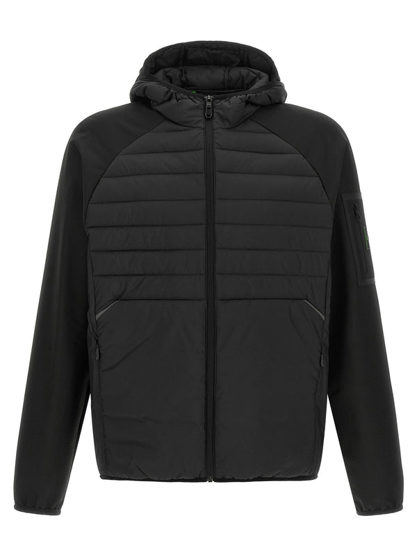 جاكيت مبطن هجين Hugo Boss جاكيت — أسود