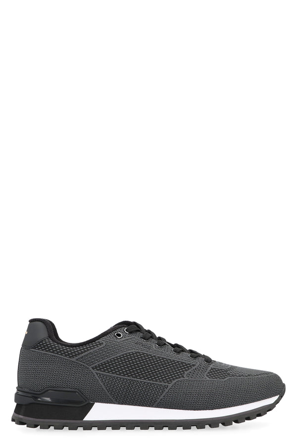 Low-Top Parkour Sneakers Grey Polyester Trainers