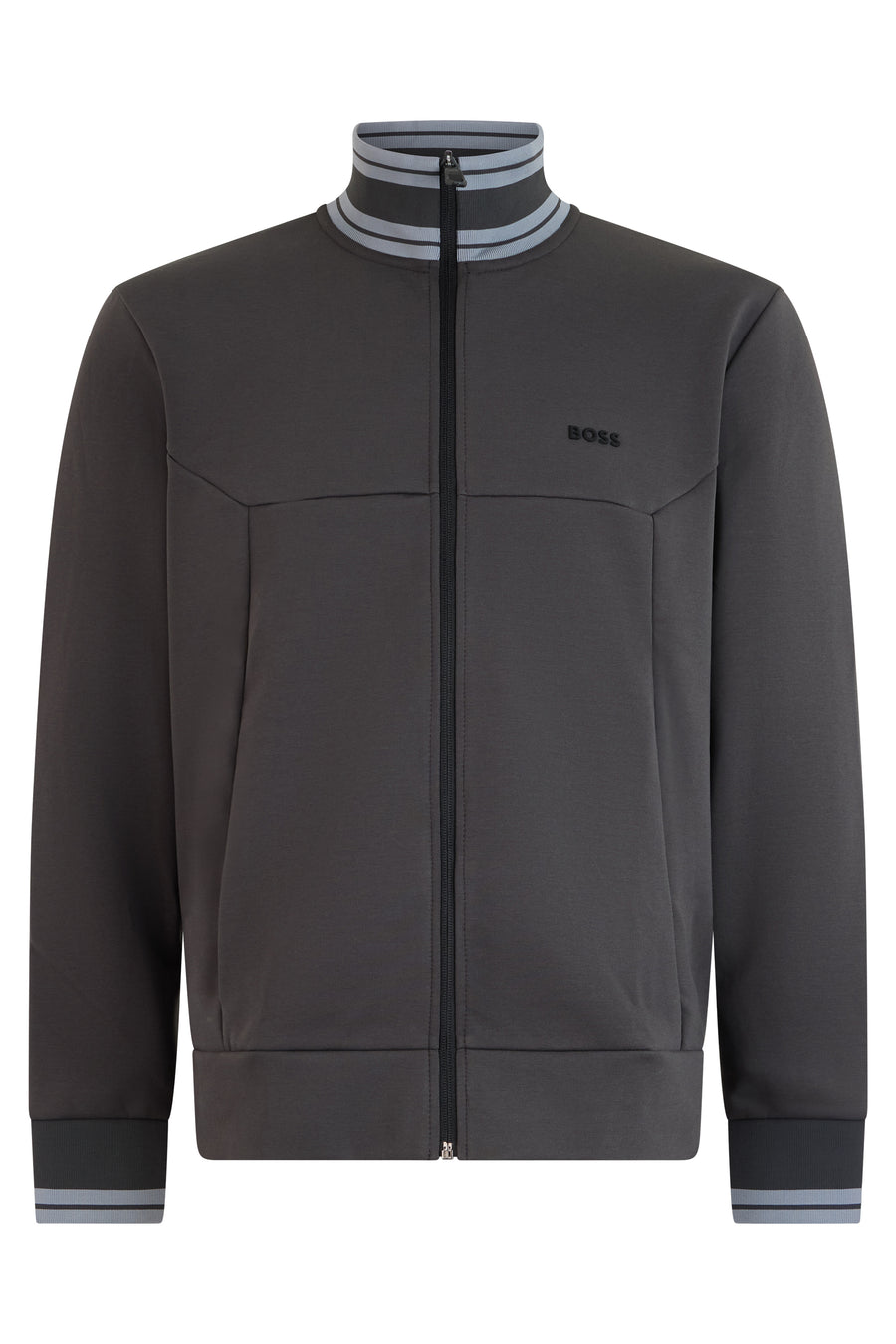 Cotton Zip-Up Hoodie Dark Grey