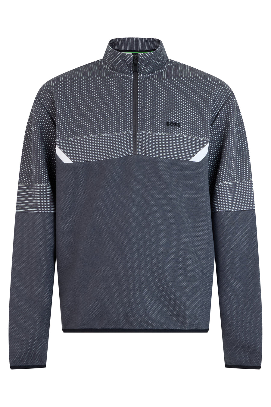 Sweatshirt With High Collar Dark Grey Polyester