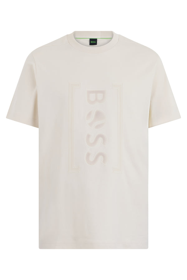 Cotton Short-Sleeved T-Shirt Open White T-shirts