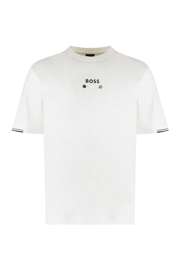 White Cotton Crew-Neck T-Shirt T-shirts