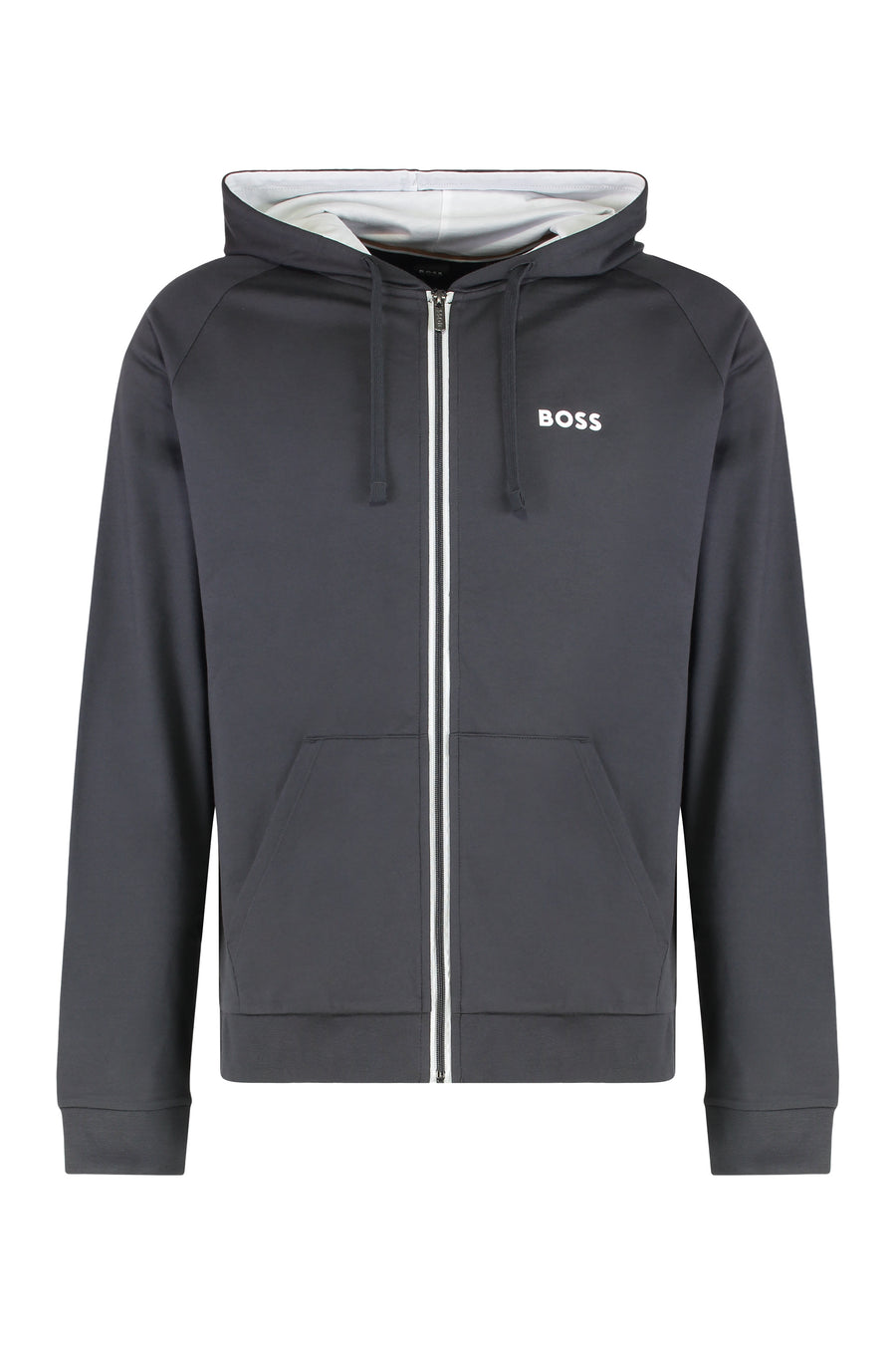Hooded Cotton Terry Sweatshirt Grey