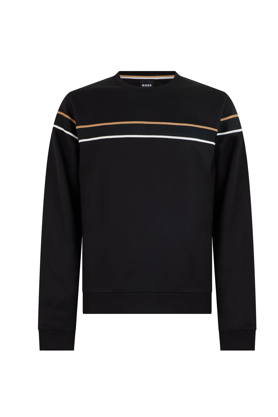 Sweatshirt With Round Neck Cotton Black Sweatshirts