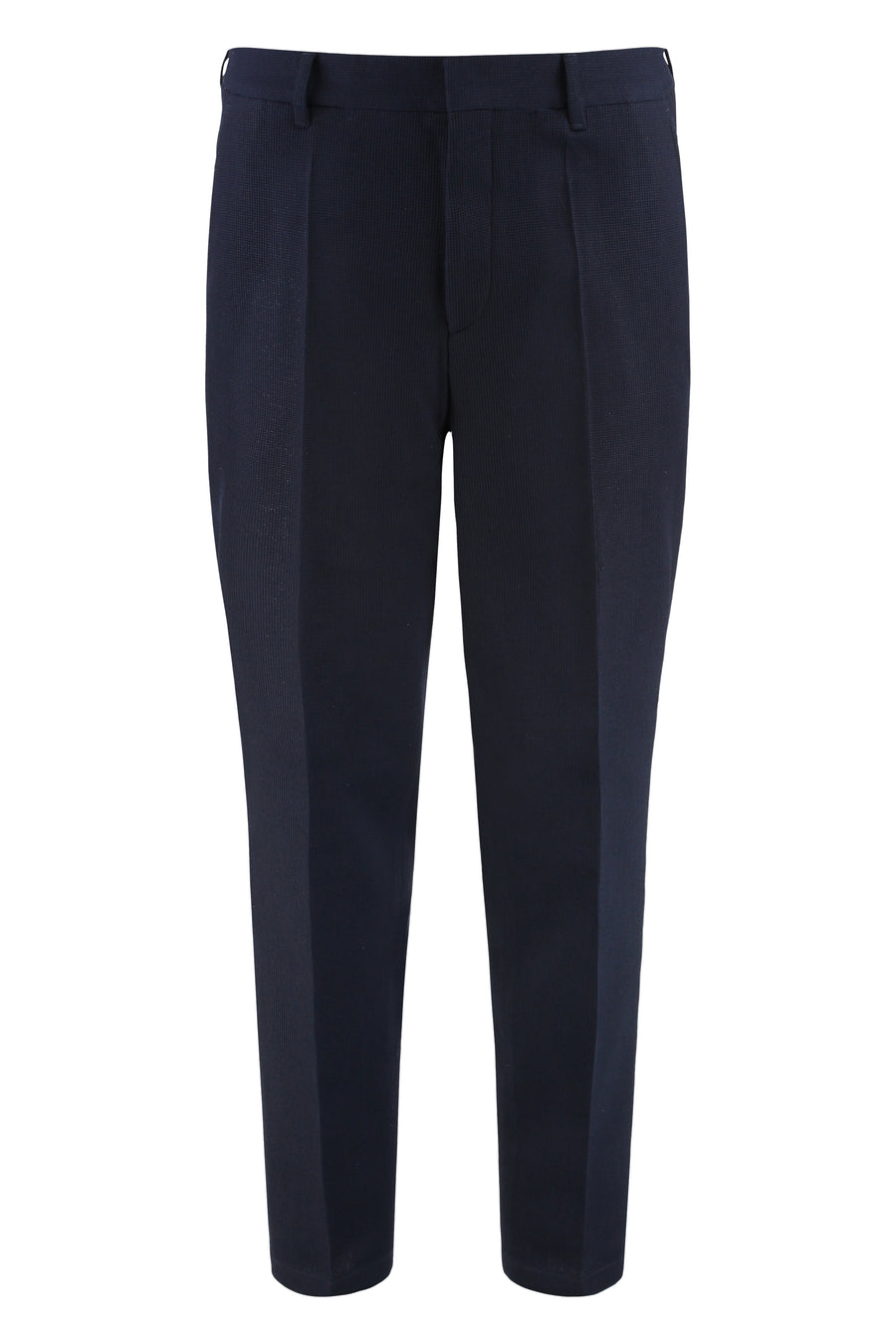 Trousers Dark Blue Wool Virgin Chinos