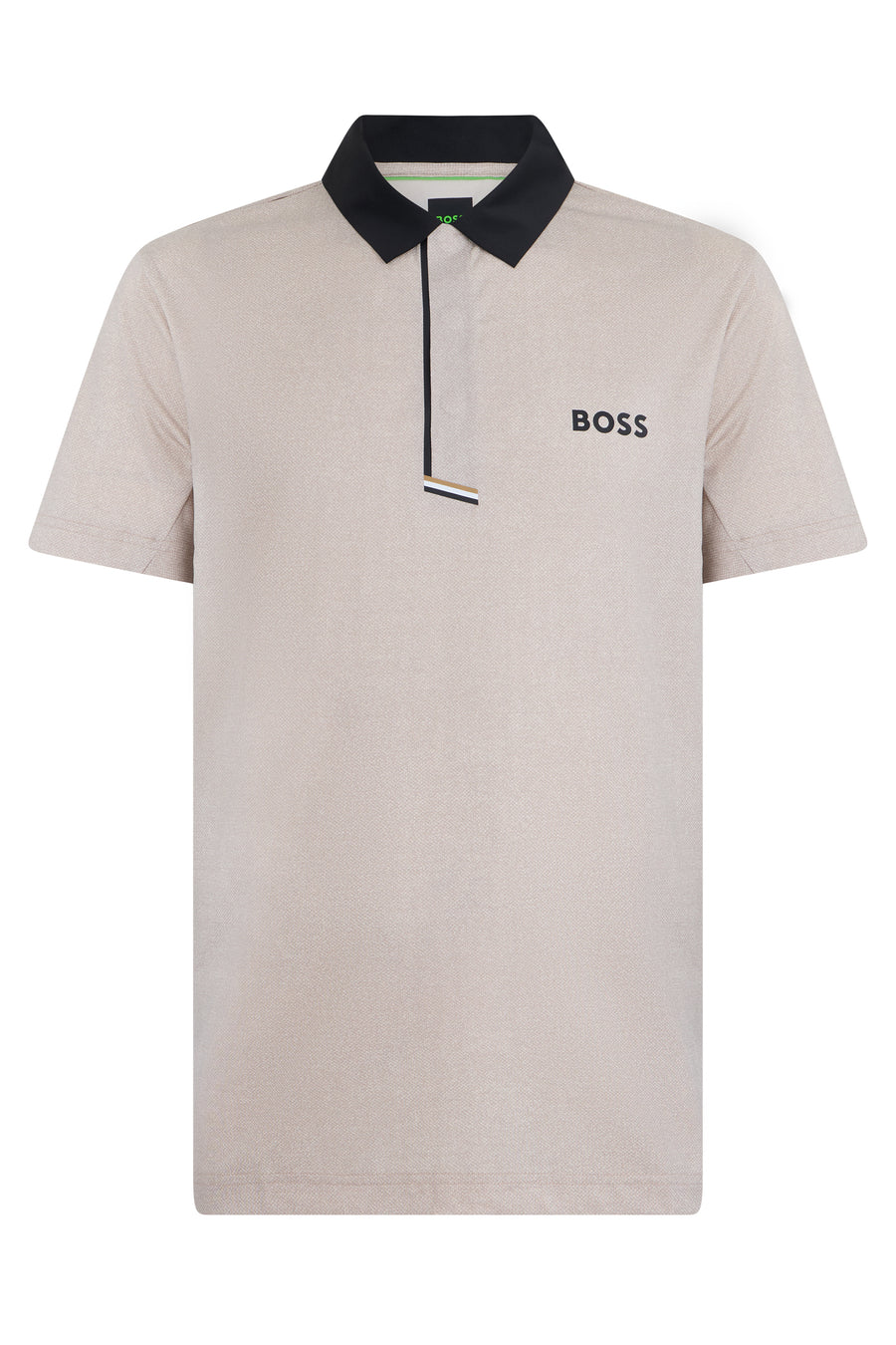Short-Sleeved Polo Shirt Open White Polyester