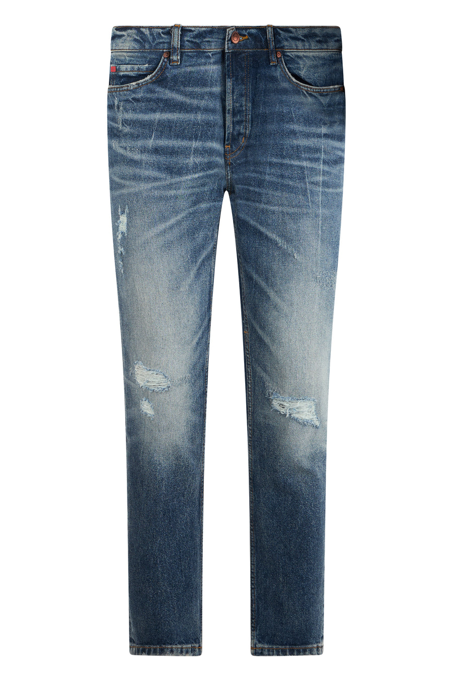 Slim Jeans Stretch Denim Blue Cotton Slim-fit