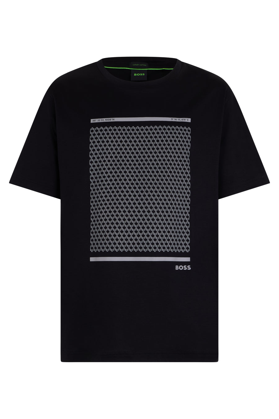 Cotton T-Shirt With Print Black T-shirts