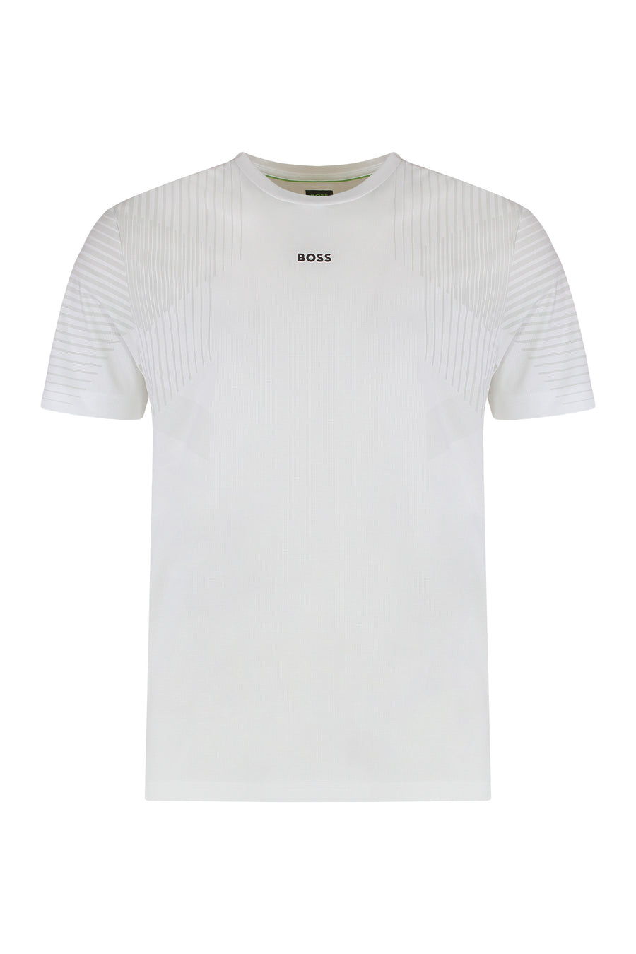 Slim Fit Crew Neck T-Shirt White Polyester T-shirts