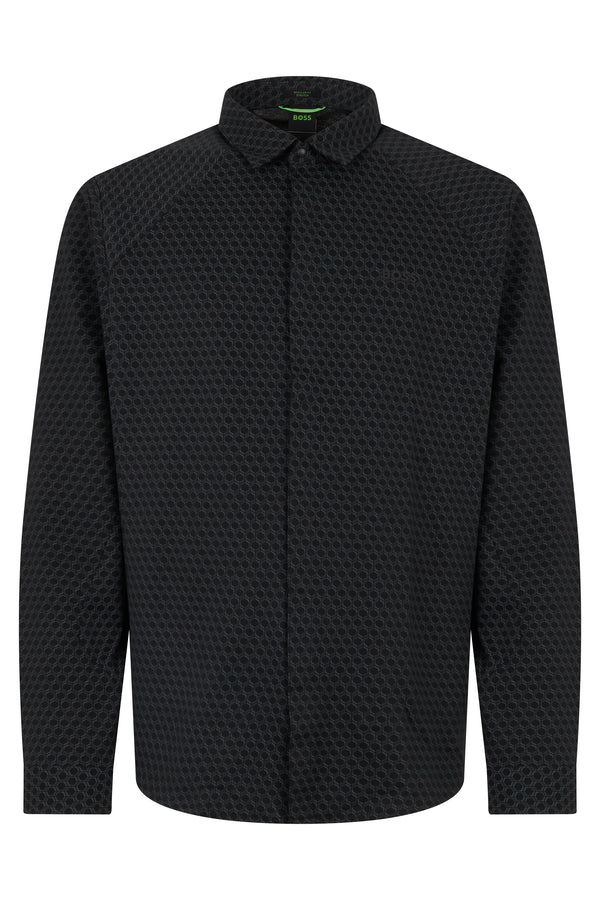 Long-Sleeved Shirt Green Cotton