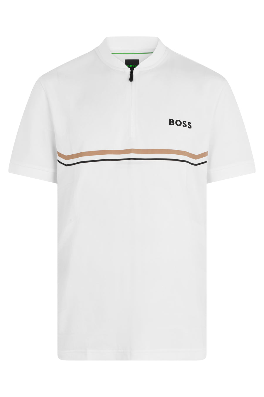 T-Shirt Jersey Zip White Polyester T-shirts