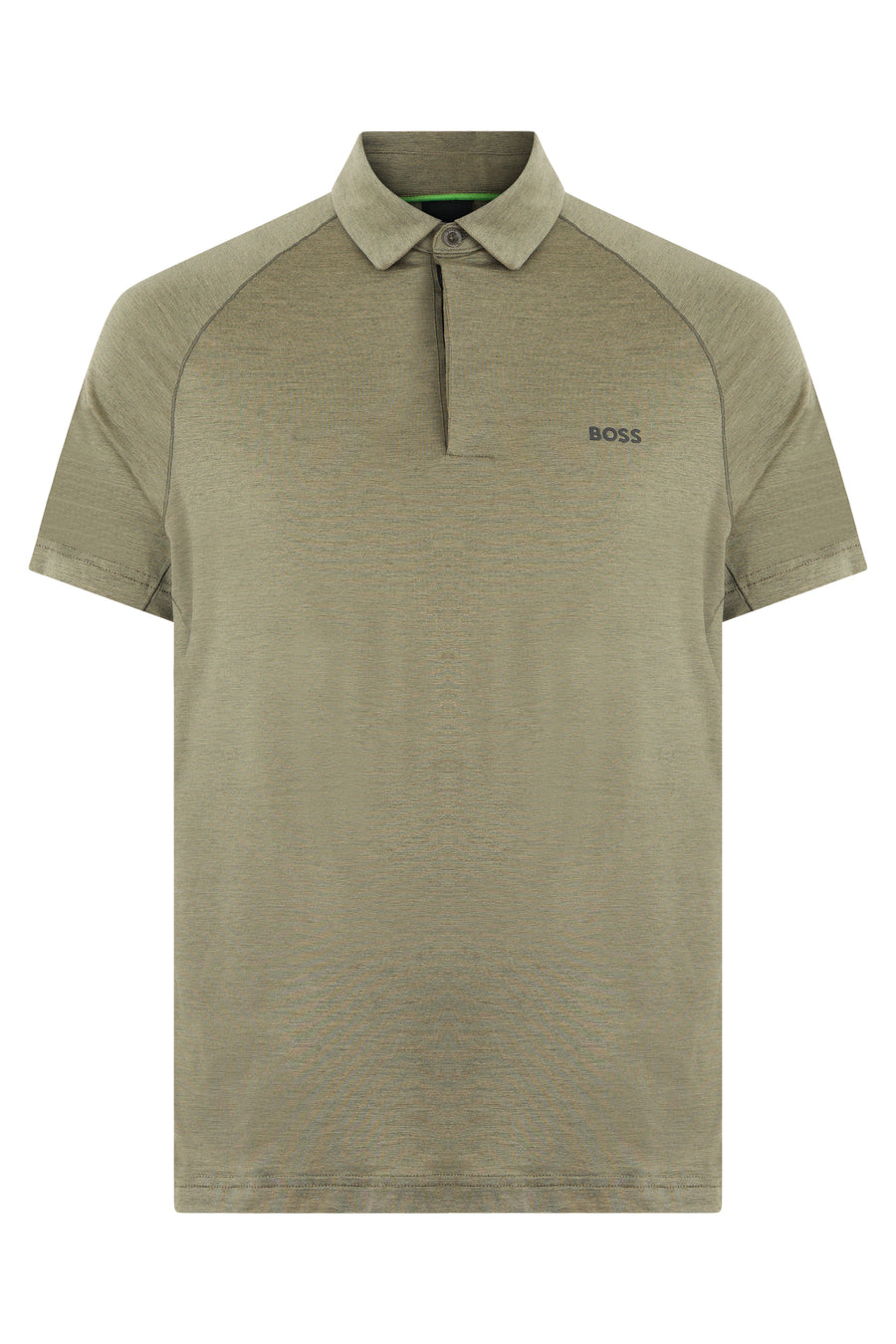 Polo Shirt Slim Fit Green Lyocel