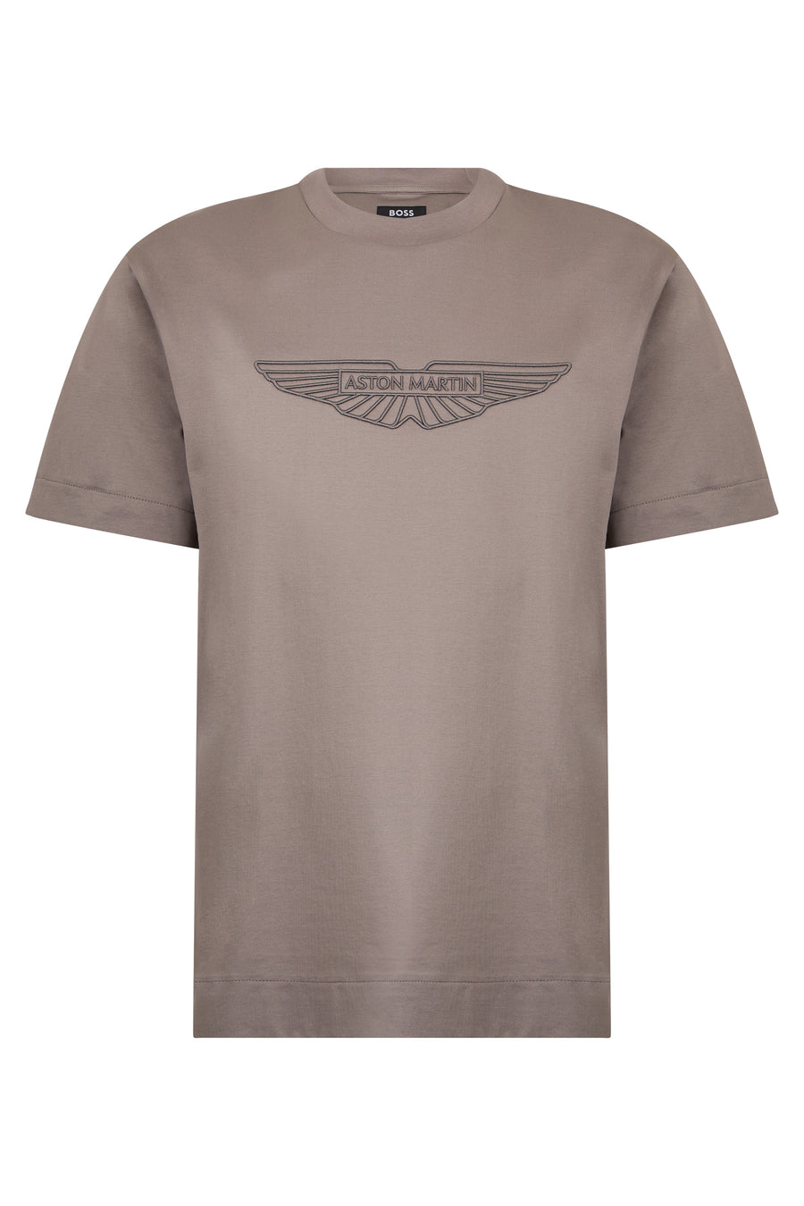 T-Shirt With Embroidery, Brown Cotton T-shirts